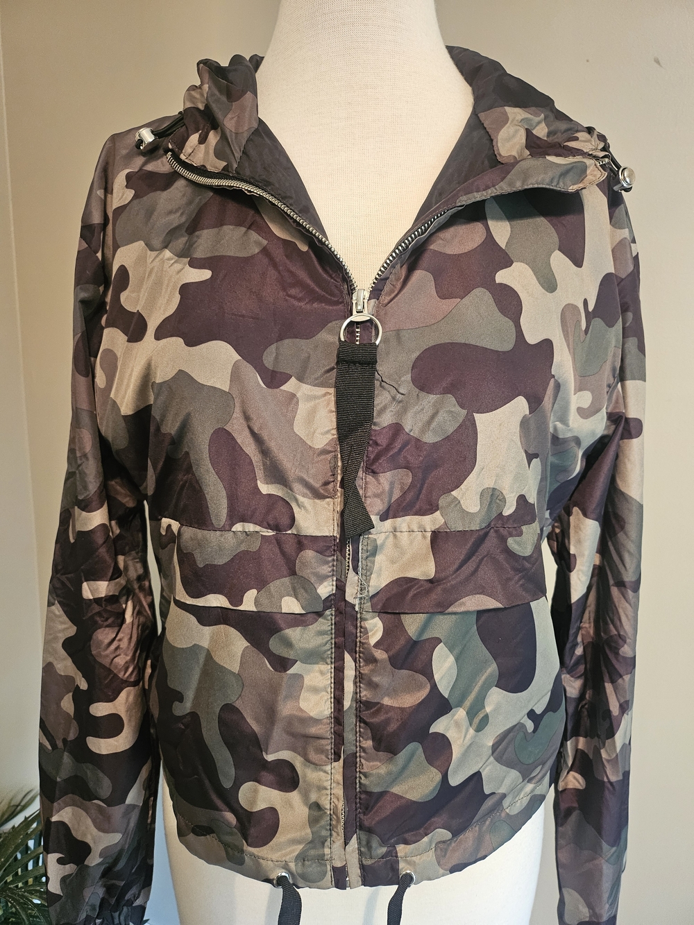 Love Tree Camo Windbreaker Jacket